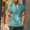 T-shirts pour hommes 2023 Summer Welligkeit Pattern Sports Respirant Manga T-shirt de grande taille pour hommes Chemise à manches courtes imprimée en 3D Harajuk