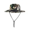 Yeni Kamuflaj Şapkaları Nefes Alabilir Balıkçı Şapkalar Açık Boonie Şapkası Geniş Keskin UV Koruma Katlanabilir Güneş Şapkası Tırmanma Seyahat Şapkası