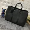 SAC PLAT 24H HANDBAG TOTES Portfölj anteckningsbok datorväskor Designer Shoulder Crossbody Underarm äkta läder lyxiga affärskontor Arbetsficka M46451