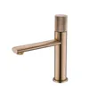 Bathroom Sink Faucets Basin Brush Gold/Black Brass Single Handle Faucet & Cold Water Mixer Taps Lavatory