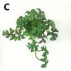 Dekorativa blommor Simulering Flower Fake Ivy Leaves Artificial Copper Coin Mynt Grass Green Plant Desktop Bonsai Plants Home Shop Office Decor