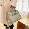 Birkinbag Handsbags Designer Sacs Lycye Pattern Platinum Sac pour femmes en cuir souple Nouveau sac à main Fashion Highgra Krb1