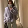 Women's Knits Tees High quality mink coat women's winter lady Qian Xueli and young stand collar Rex Rabbit Fur fashion fur 230308