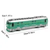 Diecast Model 1 87 Simulato Treno in lega Locomotiva Pull Back Vehicle Toy Suno Lights 230308