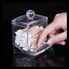 Storage Bottles Jars 2 Style Cotton Swab Makeup Organizer Storage Box Portable Container Make Up Cotton Pad Holder Cosmetics Organizer Gift J230301