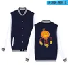 Men's Jackets Fashion Halloween Pumpkin Funny Printed Baseball Jacket Men Women Sweatshirts Coats Tops Casual Long Sleeve Hoodies