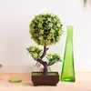 Decorative Flowers 1PC Artificial S-shaped Plum Blossom Tree Bonsai Simulation Plastic Small Pot Plant Home Table Garden Decoration