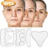 Face Care Devices 16pcs18pcs Silicone Wrinkle Removal Sticker Face Forehead Neck Eye Sticker 230308