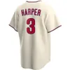 2023 S-4XL Nuevos jerseys de béisbol personalizados Hombres Mujeres Jóvenes Bryce Harpe Trea Turner Rhys Hoskins Realmuto Schwarber Kyle Schwarber Stitch Jersey