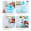 Бутылки для хранения 3pcs 250 мл 300 мл пенопластового насоса прессование прозрачная плоская форма шампунь для ванны бутылка для лицевого очищения пенопластика пластика