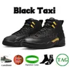 Джамбан 12 -х баскетбольные туфли для мужчин модные тренеры черное такси маниер черный Stealth плей -офф обратный грипп игра Black Game Royal The Master Mens Sneakers