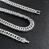 Chains Stainless Steel Chain Necklace For Men Women Curb Cuban Punk Link Gold Color Silver Fashion Male Jewelry Gift