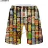 Shorts masculinos jumeast homens mulheres 3d bela bebida de cerveja