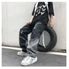 Heren jeans splitsen heren jeans dames broek jeugd flens trendyol 2022 trends kleding casual bedrukte man broek streetwear baggy z0301