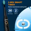 칫솔 Seago SG507B Sonic Electric Toothbrush 성인 타이머 브러시 USB 충전식 전자 칫솔 헤드 교체 홀더 선물 230308