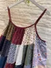 Casual jurken katoen vrouwen zomer strand tribal zigeuner hippie ibiza midi jurk vrouwelijk patchwork zwangerschap grote maat spaghetti riem zonsondergang