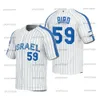 Israele WBC 2023 World Baseball Maglie da baseball classiche Ike Davis Nate Freiman Ryan Lavarnway Corey Baker Jason Marquis Joc Pederson Ian kinsler Uomo Donna