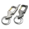 Nyckelringar Mini Knifechain Foldbar Personlig bokstäver Multifunktionell flasköppnare Bil Key Holder Chain Men Keyring K412