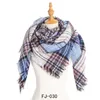 Sjaals Designer Lady's Scarf Autumn and Winter Loop Yarn Dikking dubbelzijdige Trellis Seta Square Shawls Fabrikanten