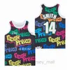 Jerseys de basket-ball de cinéma Le Fresh Prince 14 Bel Air Academy Jersey Mens Size S-XXL