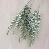 Decoratieve bloemen eucalyptus boom tak plastic kunstmatige kamer decor nep planten bladeren decoratie planta's kunstmatige