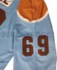 AANGEPASTE 69 Shoresy Sudbery Blueberry Letterkenny Hockey Jersey Zwart Blauw Aangepast nummer Elke naam Mannen Vrouwen