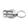 Anéis -chave de alta qualidade 304 Keychain de aço inoxidável Caleveiro cintura enforcada Metal Chic Key Rings Holder for Car Man Gifts K351 NOVO