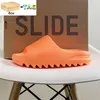 With box Designer Slippers men women shoes Slide sandals Bone onyx Resin Flax Azure enflame orange Rubber Comfortable outside Summer Beach Trainers slides shoe