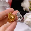 Pendientes de la serie Back Panther para mujer diseñador Abuela Esmeralda Latón amarillo Chapado en oro 18K T0P calidad más alta calidad de contador a