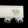 Wholesale 200pcs Zebra Alloy Charms Pendant Retro Jewelry Making DIY Keychain Ancient Silver Pendant For Bracelet Earrings 12x15mm DH0515