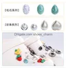 Shoe Parts Accessories Mix Fast Delivery Turquoise Water Drops Peach Heart Oval Abs Pearl Custom Mexican Style Pvc Charms Shoecharms 18A2S