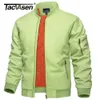 Men's Jackets TACVASEN Oversize Winter Full Zip Pilot Jacket Mens Outwear Cotton Padded Army Military Bomber Jacket Casual Baseball Jackets 230308