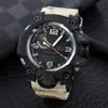 Oryginalny Watch Shock Watch Digital Sport Quartz Unisex 1000 Watch Solar Large Dial Pełna funkcja LED World Time GWG Oak Series