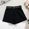 Women's Shorts YuooMuoo All Match Sashes Casual Women Denim Shorts Crimping High Waist Slim Summer Jeans Shorts Feminino Chic Ladies Bottom 230308