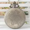 Pocket Watches Vintage Bronze Antiques Padrão de cobra Moderna de moda de moda Mulher e colar de homens