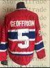 Custom Vintage Classic Ice Hockey Jersey 10 Guy Lafleur 4 Jean Beliveau 9 Maurice Richard 29 Ken Dryden 33 Patrick Roy 5 Geoffrion CCM Retro