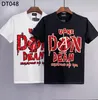 DSQ PHANTOM TURTLE Herren T-Shirts Herren Designer T-Shirts Schwarz Weiß Zurück Cooles T-Shirt Männer Sommermode Casual Street T-Shirt Tops Plus Größe M-XXXL 158412