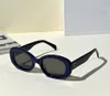 하바나 회색 타원형 선글라스 여성 태양 안경 디자이너 선글라스 그늘 옥시 비리 다 밑창 UV400 보호 안경