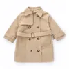 Coat Outerwear Spring Autumn Children's Fashion Girl Long Trench Toddler Baby Jacket Girls Clothing Windbreaker Kids Clothes