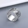 60% OFF 2023 New Luxury High Quality Fashion Jewelry for double Thai silver three-dimensional carved angel wing feather pattern men's and women's same couple ring