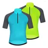 Vestes de course respirant unisexe gilet à manches courtes maillot de cyclisme printemps anti-boulochage vêtements de vélo écologiques Top Road Team vélo