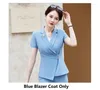 Two Piece Dress Formal Uniform Designs Women Blazers Suits With Skirt And Tops Summer Short Sleeve Professional Business Work Wear Career