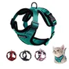 Cat Collars Leads Harness and Leash Set for Escape Proof Vest With Reflective Strips Adjustable Soft Mesh Kitten Puppy 230309