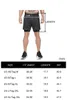 Fitnessstudio-Bekleidung Herren-Körpertraining 2-in-1-Shorts Workout Laufen 7" kurz mit Handtuchschlaufe D40t