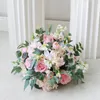 Fiori decorativi Grande seta finta rosa palla Matrimonio casa Decorazione autunnale Bouquet di alta qualità Disposizione di fiori finti di lusso