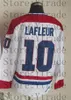 Custom Vintage Classic Ice Hockey Jersey 10 Guy Lafleur 4 Jean Beliveau 9 Maurice Richard 29 Ken Dryden 33 Patrick Roy 5 Geoffrion CCM Retro