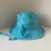 Chapeaux à large bord seau multicolore été avec corde coupe-vent Bob extérieur équitation hommes et femmes soleil pêcheur bassin 230309