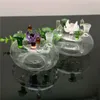 Vaso per aiuola in vetro IN STOCK pipa in vetro gorgogliatore pipa per fumare acqua Bong in vetro