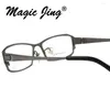 Óculos de sol Fios Magic Jing Man Pure Titanium Myopia EyeGlasses Prescrição de óculos Prescrição de óculos Spectacles 8132