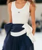 Women Crop Top Tanks Camis Tops Designer Anagram-embroidered Cotton-blend Shorts Skirts Yoga Suit Two Piece Dress Bra Vest Ladies S02